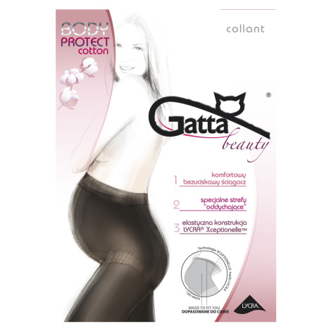 Hladké bavlnené dámske pančuchové nohavice PROTECT COTTON Gatta
