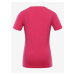 Tmavo ružové dievčenské tričko s potlačou NAX ILBO