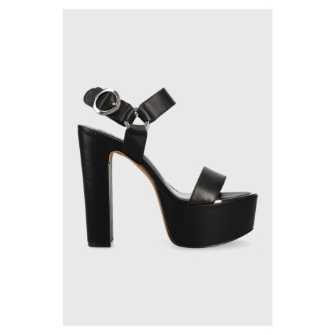 Kožené sandále Dkny SHILA čierna farba, K1336126