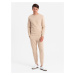 Ombre BASIC men's cotton sweatshirt set unbuttoned sweatshirt + joggers