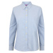 Henbury Dámska košeľa s dlhým rukávom H511 Blue Oxford