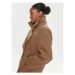 Pinko Vlnený kabát 101830 A13B Béžová Regular Fit
