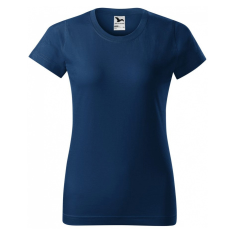 MALFINI Dámske tričko Basic - Polnočná modrá