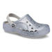 Dievčenské kroksy (rekreačná obuv) CROCS Baya Glitter Clog T silver