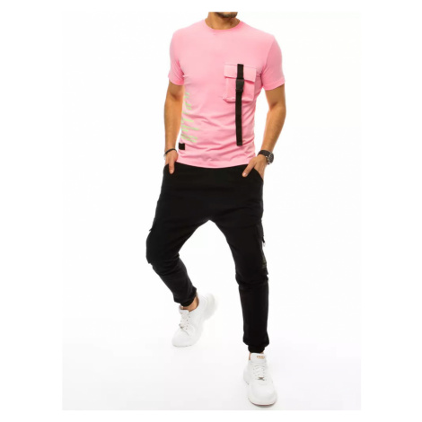 Men's tracksuit pink and black Dstreet AX0367