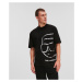 Tričko Karl Lagerfeld Ikonik 2.0 Outline Big T-Shirt Black