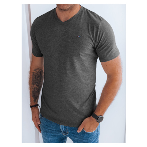 Tmavo-sivé štýlové tričko DStreet