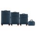 TMAVOMODRÁ SADA CESTOVNÝCH KUFROV A PRÍRUČNEJ BATOŽINY TRN01 SET OF 3 SUITCASES (L, M, S) WINGS,