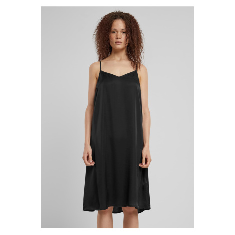 Women's Viscose Satin Nightgown - Black Urban Classics