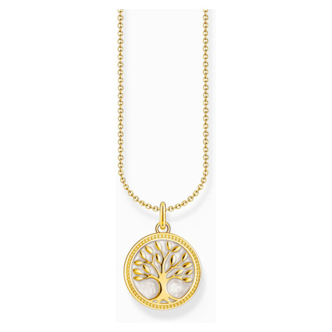 Thomas Sabo KE2220-427-39-L45V Gold-plated necklace with tree of love pendant