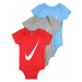 Nike Sportswear Body  červená / sivá melírovaná / svetlomodrá / biela