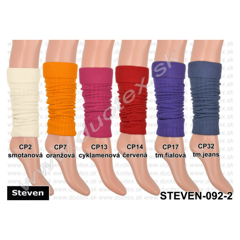 STEVEN Lýtkové návleky Steven-092-2 CP32-tm.jeans