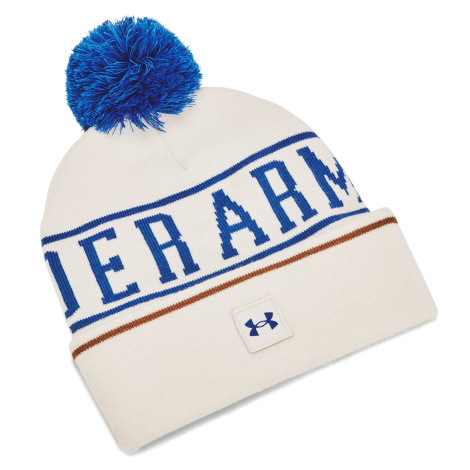 M Halftime Pom Beanie-WHT Under Armour