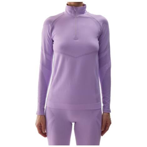 Dámske termo tričko s dlhým rukávom 4F SEAMLESS UNDERWEAR-WAW24USEAF160-52S-LIGHT VIOLET