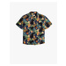 Koton Floral Viscose Shirt Short Sleeve One Pocket