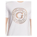 Guess Tričko Round Logo M3GI11 J1314 Biela Slim Fit