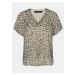 Beige patterned blouse VERO MODA Penny - Women