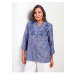 LC Waikiki Women's Ruffled Scoop Neck Embroidered Long Sleeve Blouse