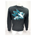 San Jose Sharks pánska mikina Chrome Graphic Crew Sweatshirt Black