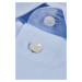 Košeľa Trussardi Shirt Italian Collar Weaving Cotton Modrá