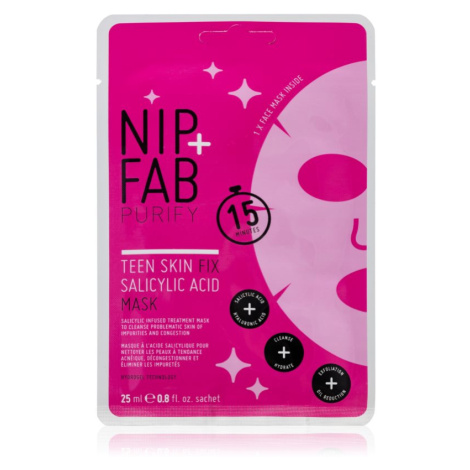 NIP+FAB Salicylic Fix plátenná maska na tvár