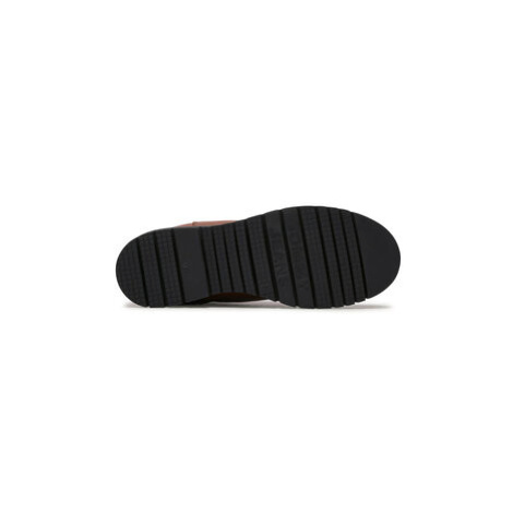 Tommy Jeans Členková obuv s elastickým prvkom Warmlined Chelsea Boot EN0EN01991 Hnedá