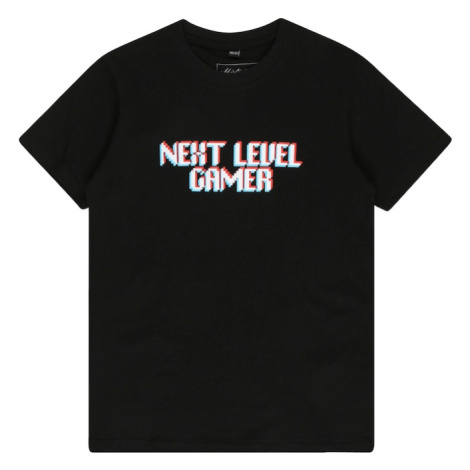 Mister Tee Tričko 'Next Level Gamer'  svetlomodrá / ohnivo červená / čierna / biela