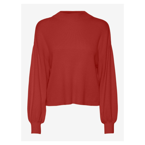 Red women's sweater VERO MODA Nancy - Women