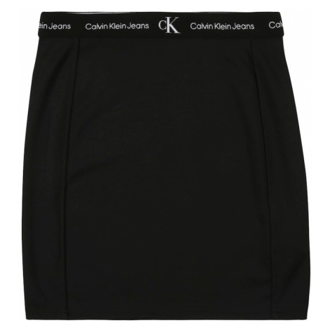 Calvin Klein Jeans Sukňa  čierna / biela