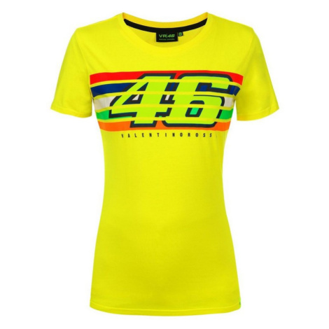 Valentino Rossi dámske tričko yellow Classic (Stripes) 2019