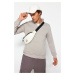 Trendyol Grey Regular/Normal Cut Stand Collar Zippered Sweatshirt