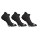 3PACK Styx low black socks