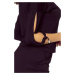 Čierne dámske športové šaty s rukávmi so zaväzovaním 430-5