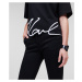 Tričko Karl Lagerfeld Karl Signature Hem T-Shirt Black