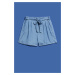 WOMEN'S SHORTS L-SH-4016 D.Blue