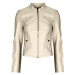 Vero Moda  VMFAVODONA COATED JACKET NOOS  Kožené bundy Béžová