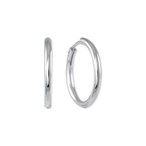 Brilio Silver Nestarnúce strieborné kruhy 431 001 0300 04 6,5 cm