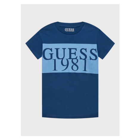 Guess Tričko L3GI07 K8HM0 Tmavomodrá Regular Fit