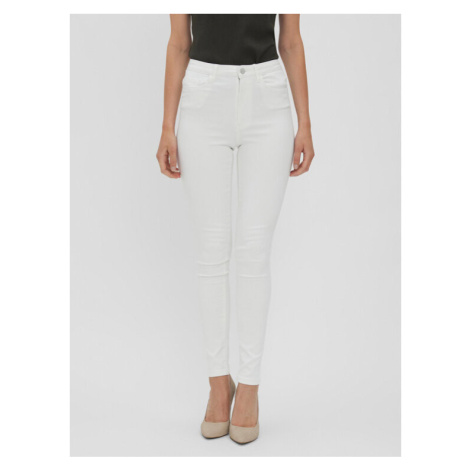 Vero Moda Džínsy Sophia 10262685 Biela Skinny Fit