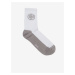 Šedo-biele unisex ponožky SAM 73