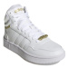 Dámska rekreačná obuv ADIDAS Hoops 3.0 Mid cloud white cloud white gold metallic