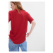 Červené dámske bavlnené tričko GAP