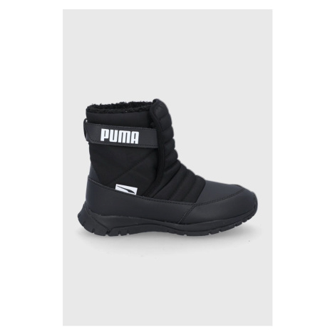 Detské zimné topánky Puma Puma Nieve Boot WTR AC PS čierna farba
