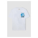 DEFACTO Boy's Crew Neck Printed Short Sleeve T-Shirt