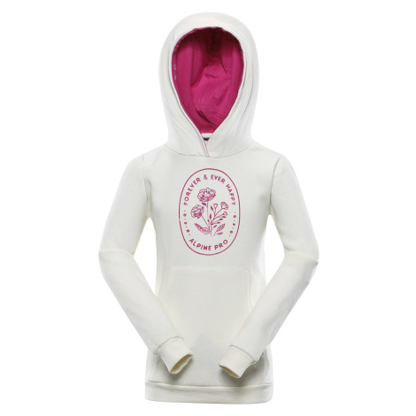 Children's hoodie ALPINE PRO MODALO crème pc variant