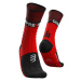 Compressport PRO RACING SOCKS WINTER TRAIL Zimné bežecké ponožky, červená, veľkosť