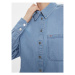Tommy Jeans džínsová košeľa DW0DW17355 Modrá Oversize