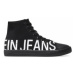 Calvin Klein Jeans Plátenky Vulcanized Mid Sneaker Logo YM0YM00276 Čierna