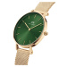 Daniel Wellington Analógové hodinky 'Petite Emerald G Green'  zlatá
