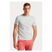 TRIČKO GANT STRIPED T-SHIRT GREY MELANGE